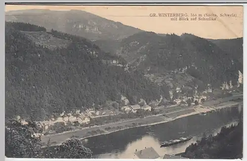 (30692) AK Gr. Winterberg, Blick auf Schmilka (Sächs. Schweiz), 1912