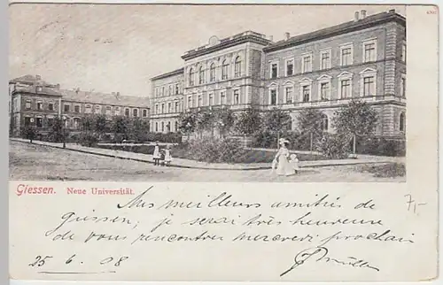 (30673) AK Giessen, Neue Universität, 1908
