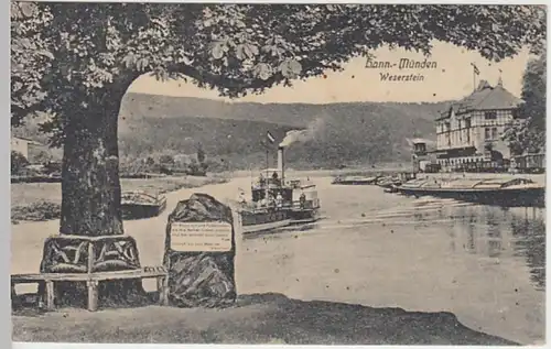 (30628) AK Hann.Münden, Weserstein, 1927