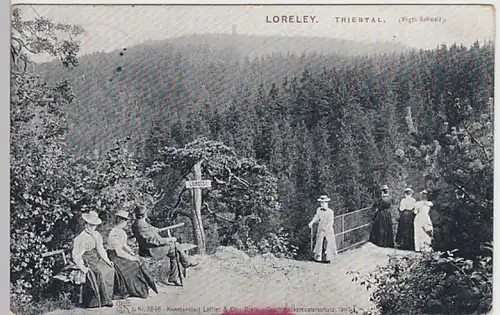 (30588) AK Loreley, Triebtal, Feldpost 1914