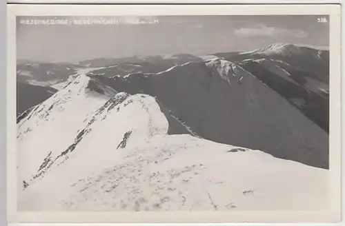 (30518) Foto AK Riesengebirge, Ziegenrücken (Kozi hrbety), vor 1945