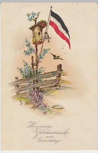 (29949) AK Geburtstagskarte patriotisch 1910er