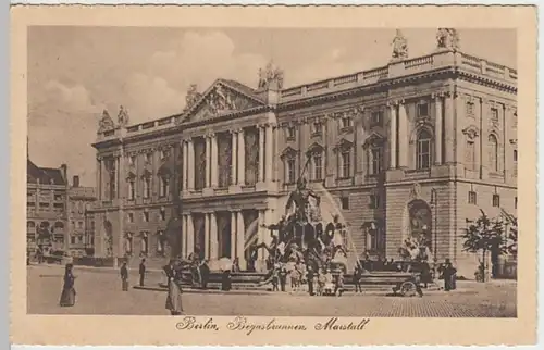 (29930) AK Berlin, Begasbrunnen Marstall 1910/20er
