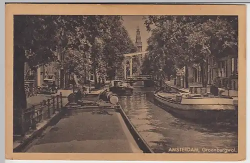 (29925) AK Amsterdam, Groenburgwal 1910/20er