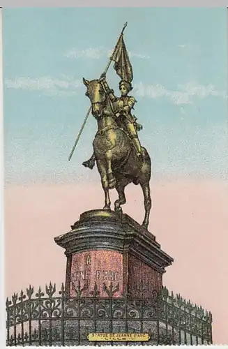 (29882) AK Lille, Statue de Jeanne d'Arc 1910er