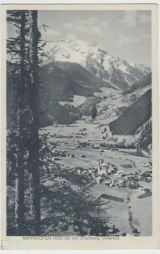 (29868) AK Mayrhofen, Ansicht mit Grünberg 1938