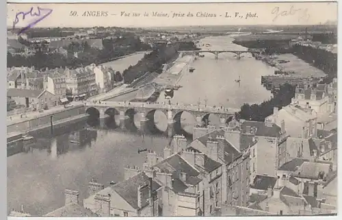 (29772) AK Angers, Vue sur la Maine 1911