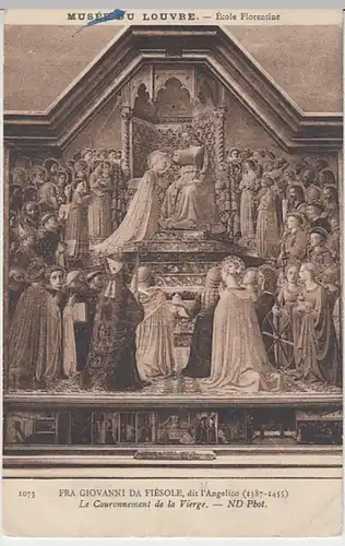(29767) AK Gemälde >Le Couronnement de la Vierge< v. Da Fiésole 1910