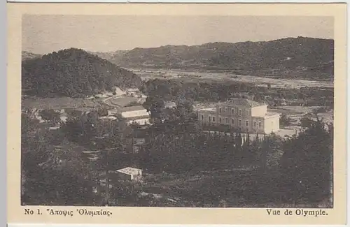 (29751) AK Olympia Griechenland, vue de Olympie vor 1945