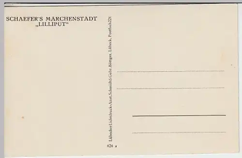 (29725) AK Schaefers Märchenstadt Lilliput, vor 1945