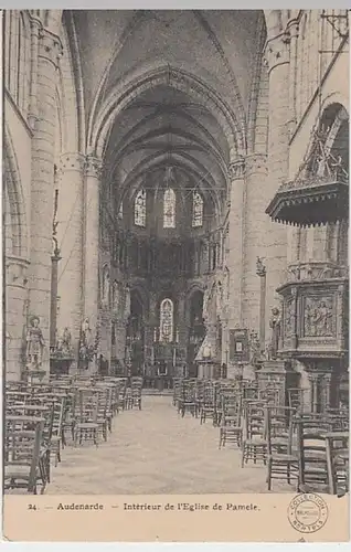 (29709) AK Audenarde, Oudenaarde, Intérieur de l'Eglise de Pamele 1913