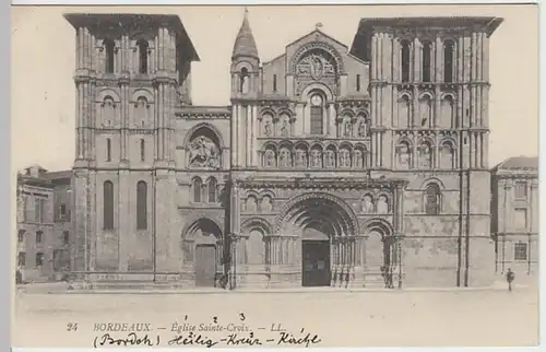 (29702) AK Bordeaux, Eglise Sainte-Croix 1909