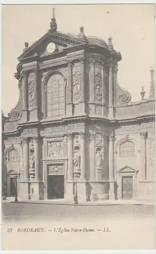 (29701) AK Bordeaux, L'Eglise Notre Dame 1910er