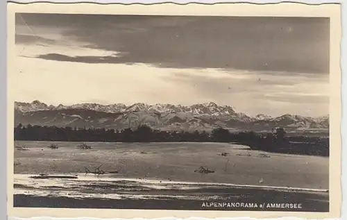 (29693) AK Alpenpanorama am Ammersee 1939