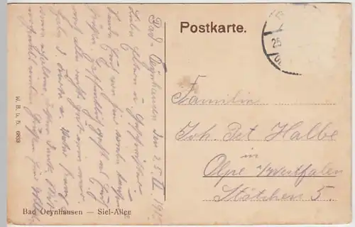 (29668) AK Bad Oeynhausen, Siel Allee 1915