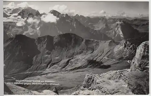 (29607) AK Dolomitenstraße am Pordoi