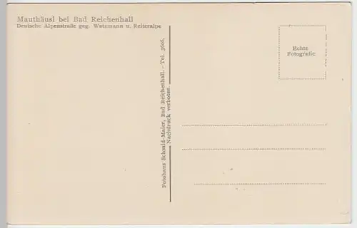 (29596) AK Mauthäusl bei Bad Reichenhall