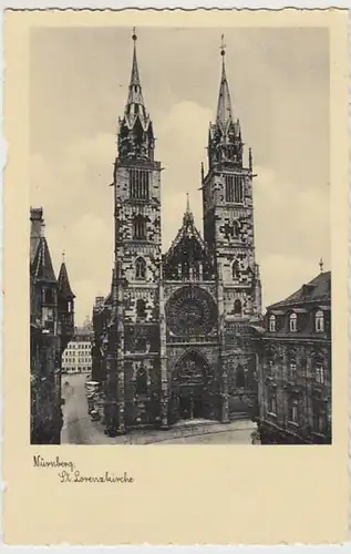 (29490) AK Nürnberg, St. Lorenzkirche 1938