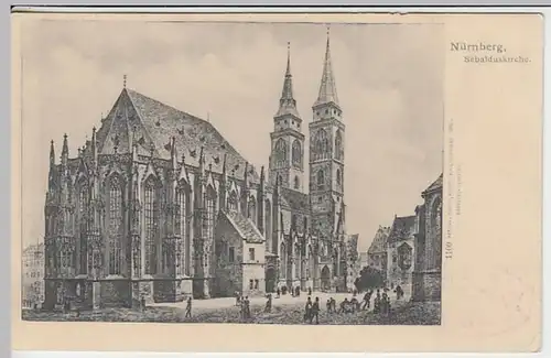 (29451) AK Nürnberg, Sebalduskirche 1901