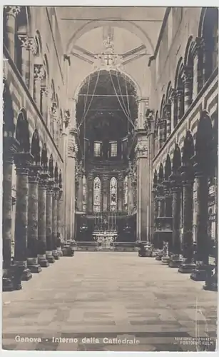 (29446) AK Genova, Interno della Cattedrale 1920er