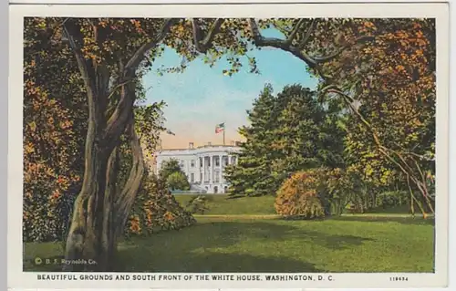(29423) AK Washington D.C., South fron of the White House 1910/20er