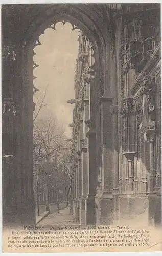 (29324) AK Mézières, L'Eglise Notre Dame 1918