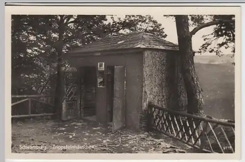 (29260) Foto AK Schwarzburg, Trippsteinhäuschen 1955