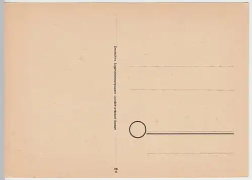 (29145) Künstler AK Walldürn i. Odw., Jugendherberge 1940er