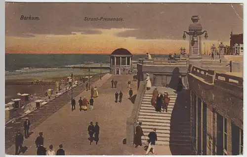(29071) AK Borkum, Strandpromenade 1910/20er