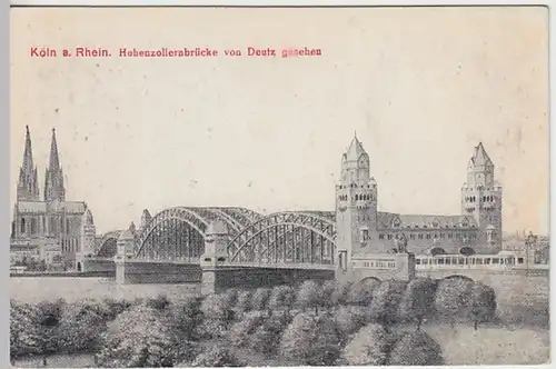 (29009) Köln, Hohenzollernbrücke 1910er