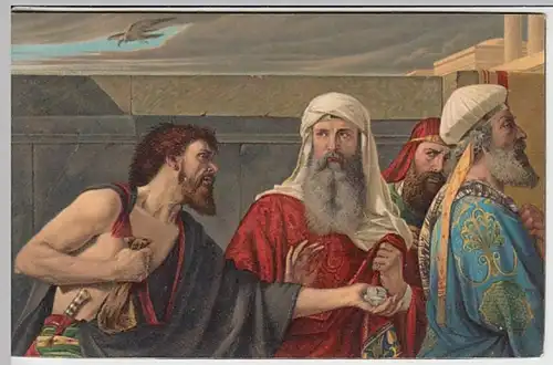 (29008) AK Gemälde >The Remorse of Judas< v. E. Armitage 1910er
