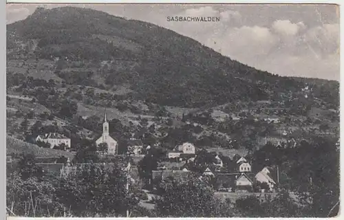 (28976) AK Sasbachwalden, Panorama 1922