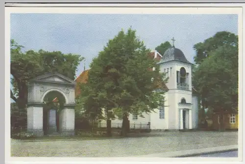 (28899) AK Frederica, Michaelis Kirke med Bülows Monument vor 1945