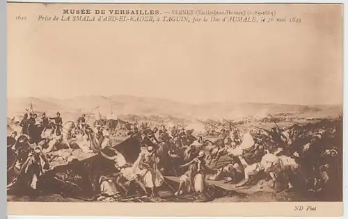 (28840) AK Gemälde Prise de La Smala d'Abd-El-Kader v. Vernet 1907