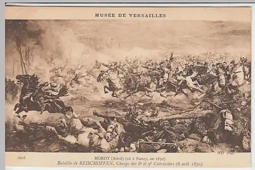 (28839) AK Gemälde Bataille de Reischoffen v. Aimé Morot 1907
