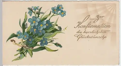 (28760) Glückwunschkärtchen Konfirmation 1910/20er