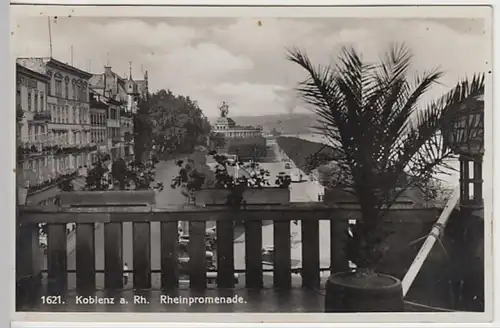 (28727) AK Koblenz, Rheinpromenade 1934