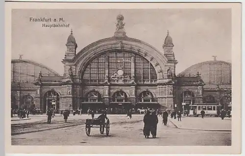 (28726) AK Frankfurt a.M., Hauptbahnhof 1918