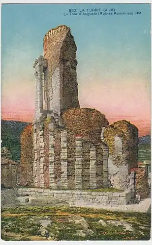 (28669) AK La Turbie, La Tour d'Auguste 1910er