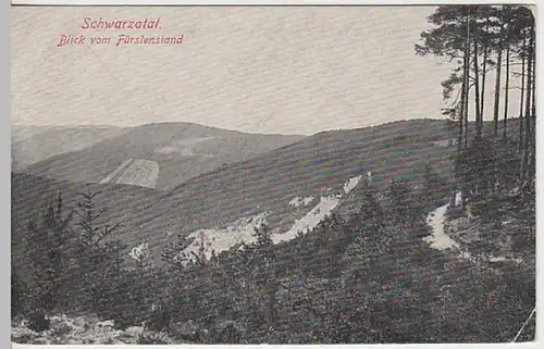 (28661) AK Schwarzatal, Blick vom Fürstenstand 1910er