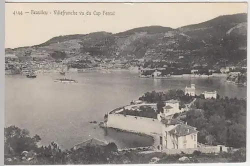 (28508) AK Beaulieu, Villefranche vu du Cap Ferrat 1910er