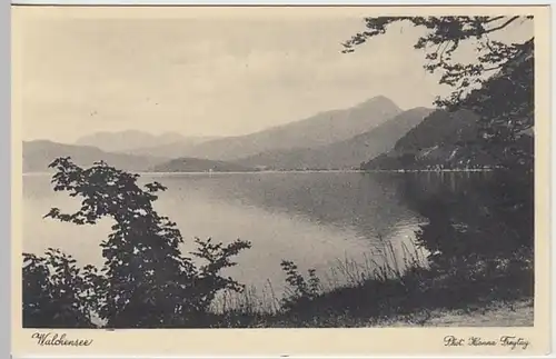 (28423) AK Walchensee 1920/30er, Karte d. Reichsbahndirektion München