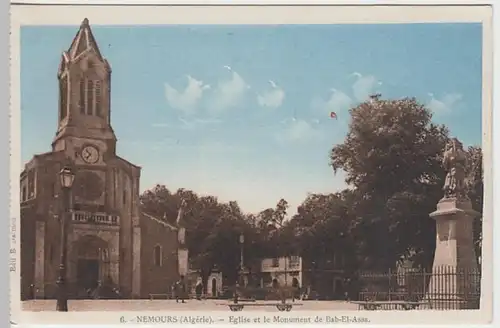 (28395) AK Nemours, Ghazaouet, Eglise et le Monument de Bab-El-Assa 1910er