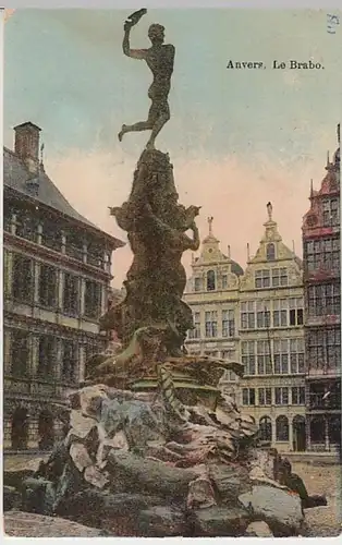(28391) AK Anvers, Le Brabo 1910er