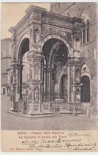 (28337) AK Siena, Palazzo della Signora 1908