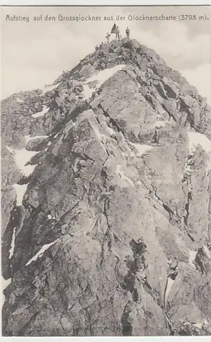 (28330) AK Großglockner, Aufstieg aus der Glocknerscharte, um 1910