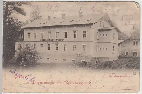 (28307) AK Gruß aus Augustusbad bei Radeberg, Bethlehemstift 1898