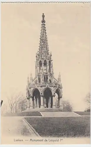 (28291) AK Bruxelles Laeken, Monument de Léopold 1er 1910er