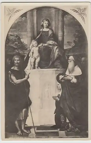 (28228) AK Gemälde La Madonna detta del Pilastro v. Garofalo, Ferrara