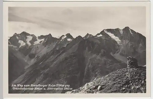(28255) Foto AK Weg zum Brandberger Kolm, Grundschartner